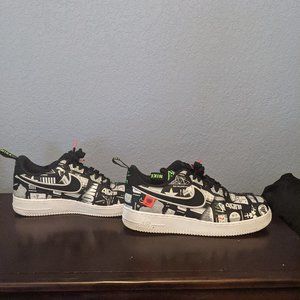 Nike Worldwide Black and White Air Force One